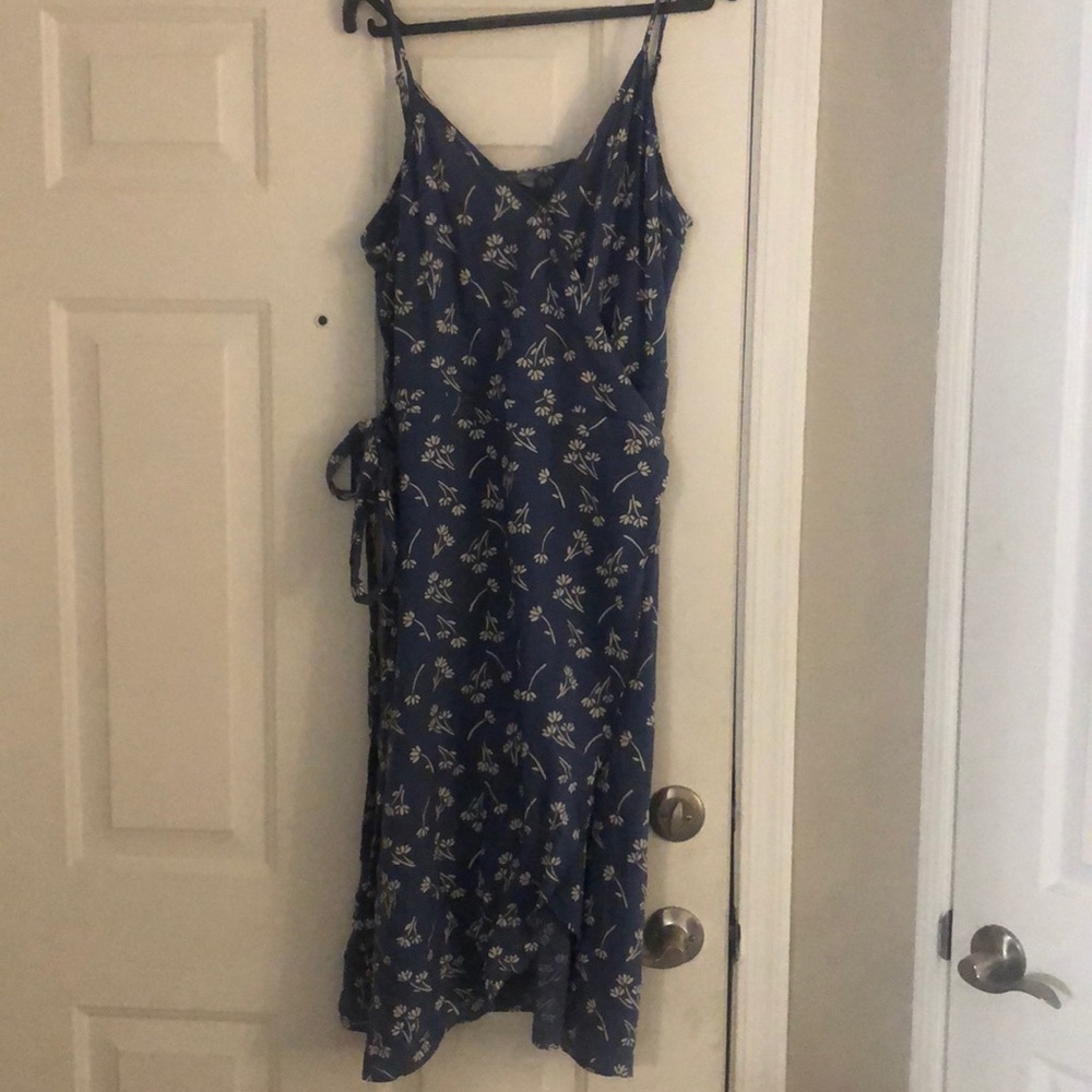 Aerie Floral Midi Wrap Dress S XL